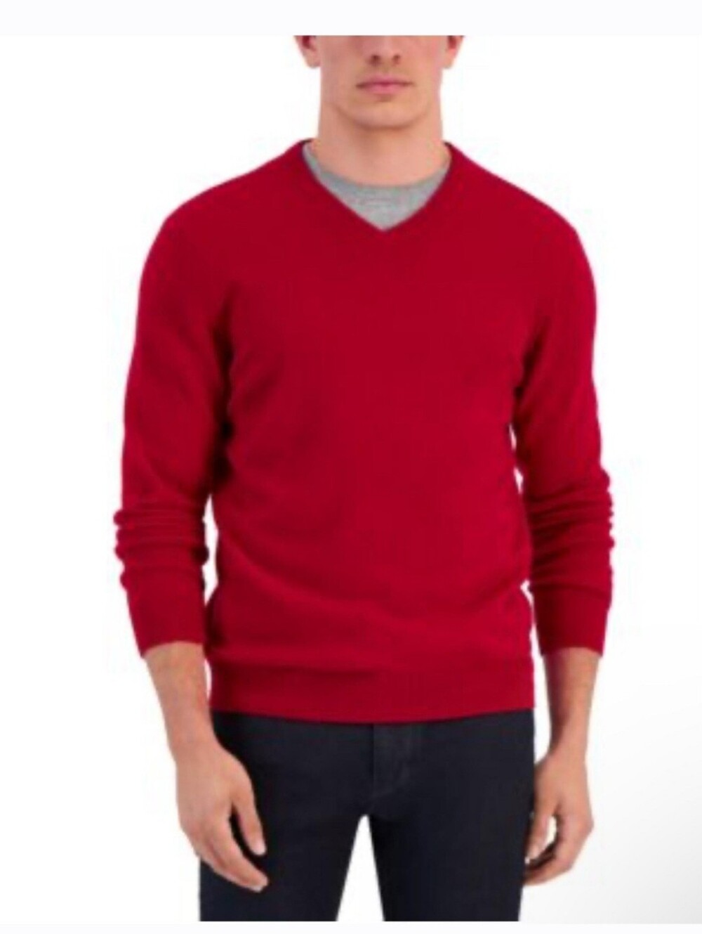 NWT Club Room Luxury Men's 100% Cashmere V-Neck Sweater XL